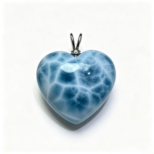 925 Silver Natural Larimar Pendant