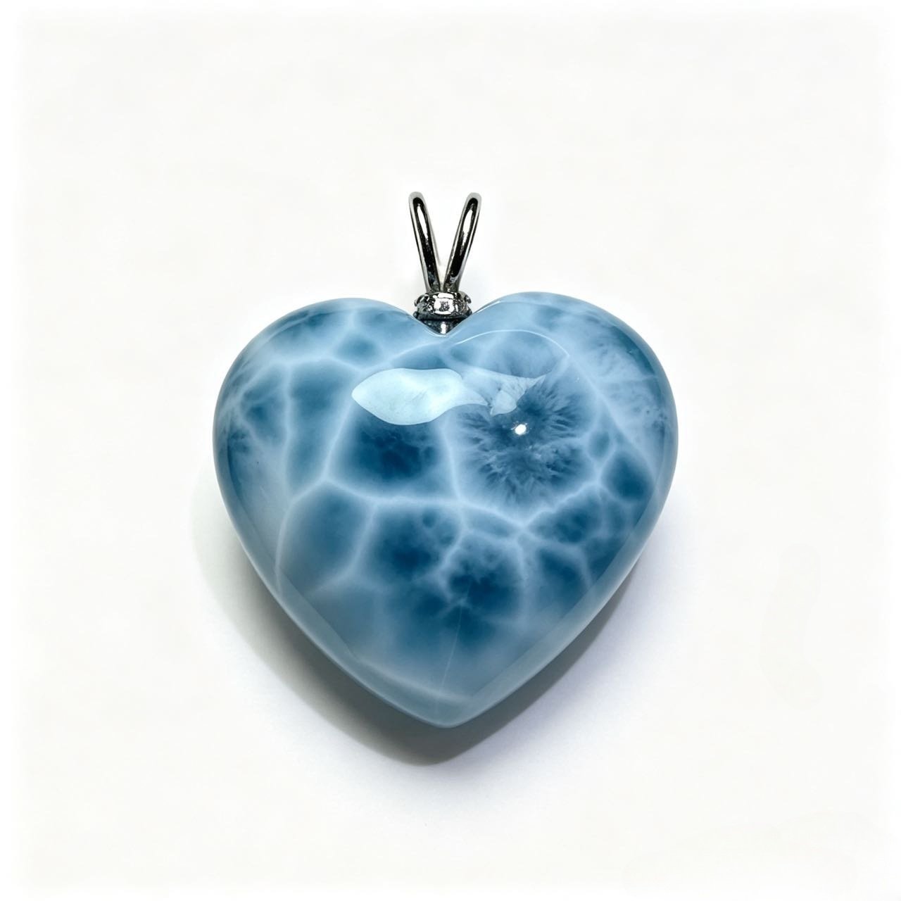 925 Silver Natural Larimar Pendant