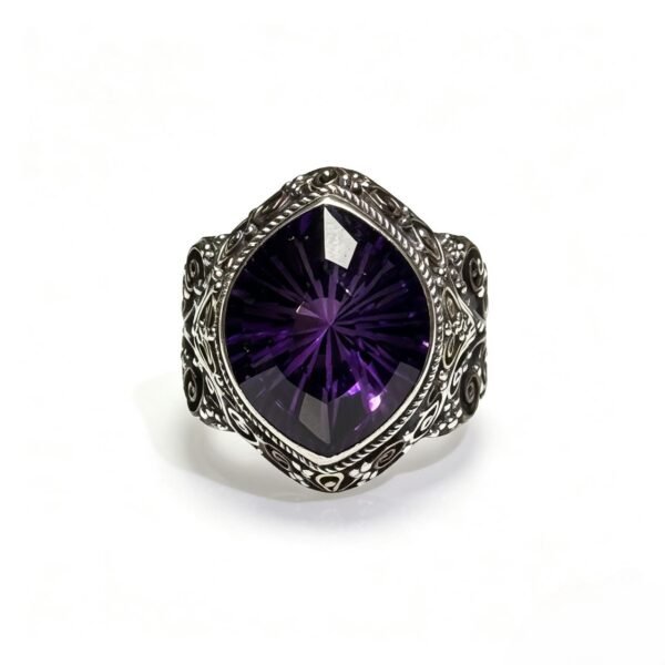 Handmade Grape Purple Amethyst Ring
