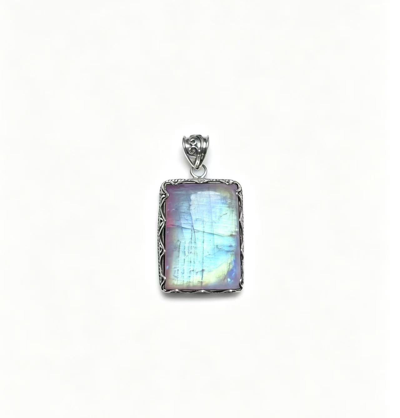 Vintage Pink Moonstone Pendant