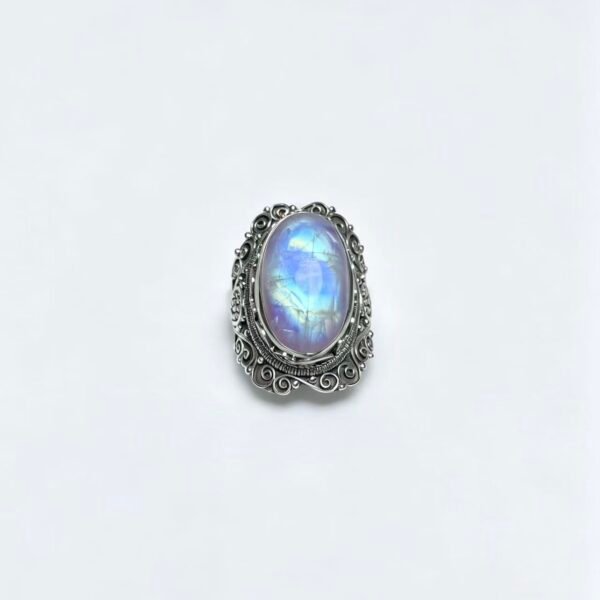 Vintage Pink Moonstone ring(adjusted size)