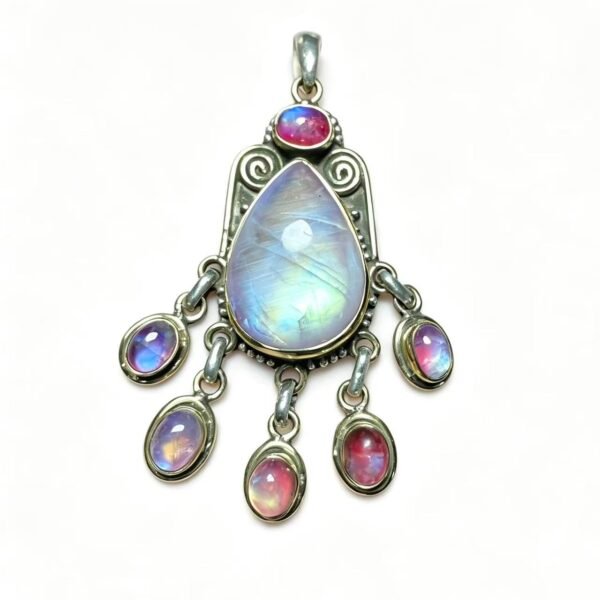 Vintage Pink Moonstone Pendant