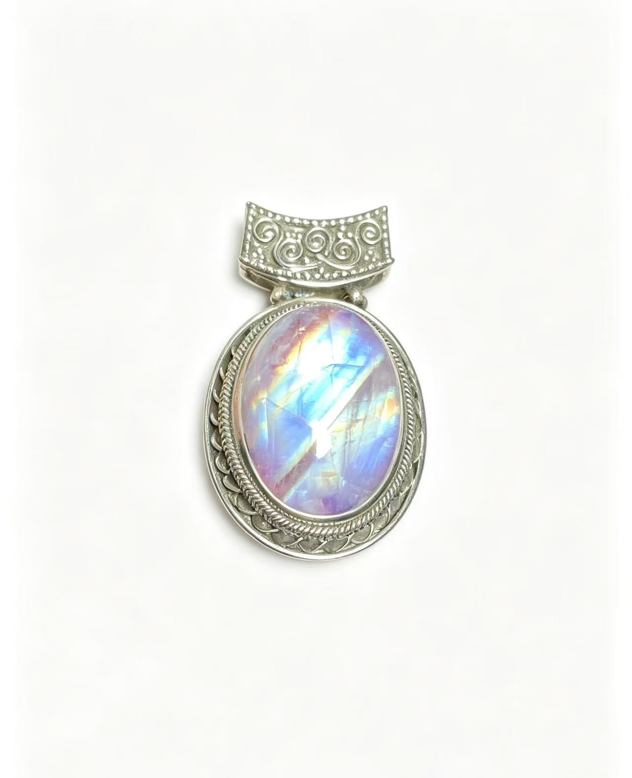 Vintage Pink Moonstone Pendant
