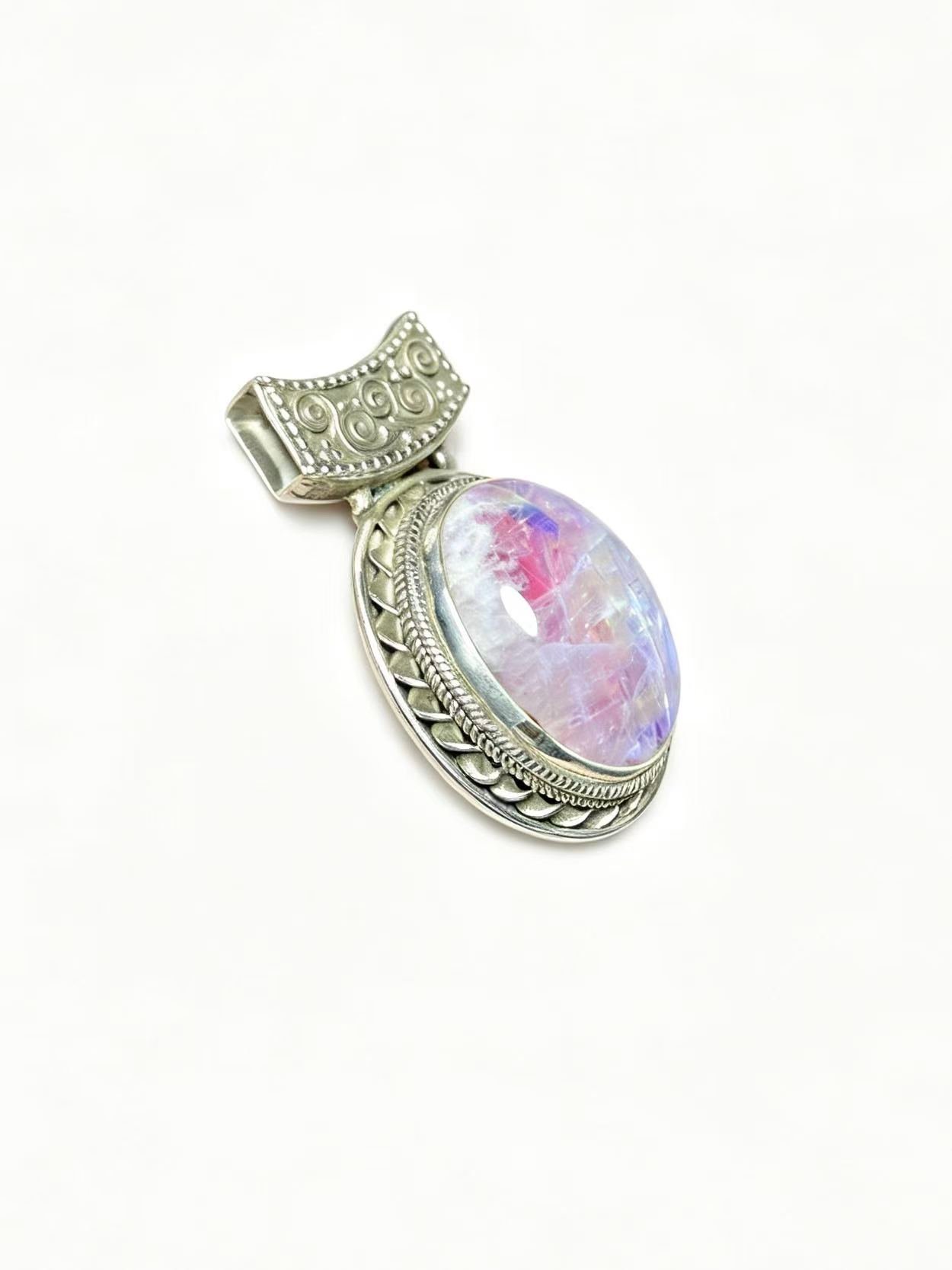 Second image of Vintage Pink Moonstone Pendant