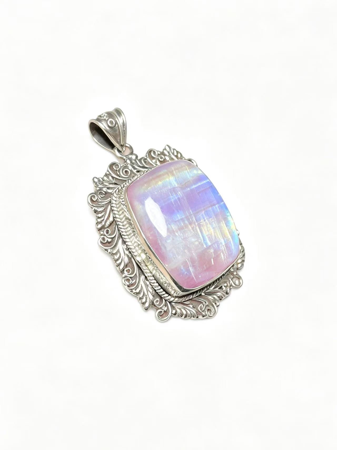 Second image of Vintage Pink Moonstone Pendant