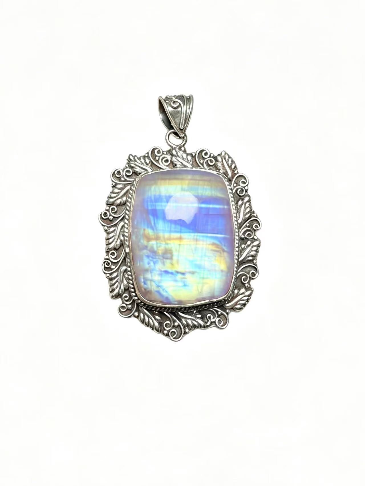 Vintage Pink Moonstone Pendant